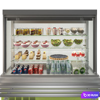 Refrigerated showcase Oasis 3D Model Vray