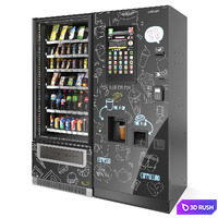 Rosso TO GO coffee machine with additional Foodbox 3D Model Vray, Corona