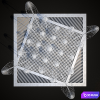 Dry Fountain 3D Model Vray