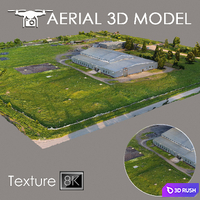 Aerial scan 17 3D Model Vray
