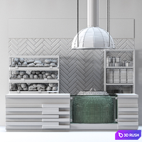 Bakery 3D Model Vray, Corona
