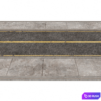 Road asphalt 3D Model Corona