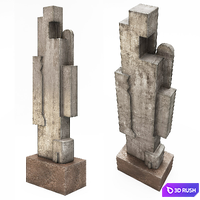 Geometric sculpture. 3D Model Vray