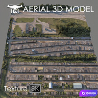 Industrial zone 93 3D Model Vray