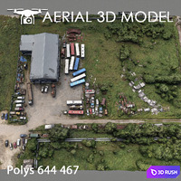 Industrial zone 87 3D Model Vray