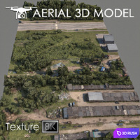 Industrial zone 80 3D Model Vray