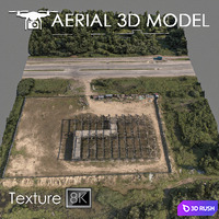Industrial zone 79 3D Model Vray
