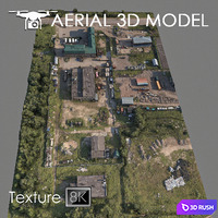 Industrial zone 77 3D Model Vray