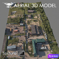 Industrial zone 77 3D Model Vray