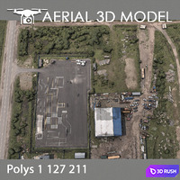Industrial zone 76 3D Model Vray