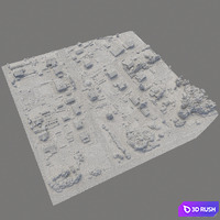 Residential area 68 3D Model Vray