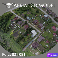Residential area 66 3D Model Vray