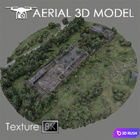 Abandoned building 3D Model Vray