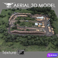Industrial zone 59 3D Model Vray