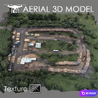 Industrial zone 59 3D Model Vray