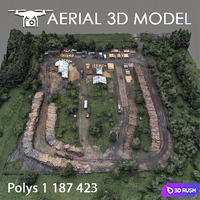 Industrial zone 59 3D Model Vray