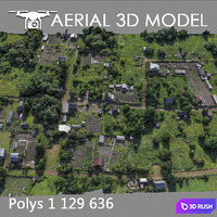 Residential area 52 3D Model Vray