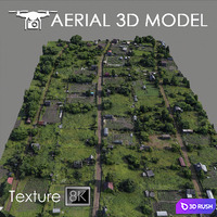Residential area 51 3D Model Vray