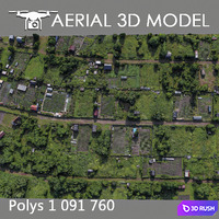Residential area 51 3D Model Vray