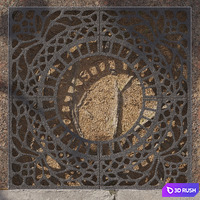 Tree grate 02 3D Model Corona