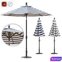 9' Market Sun Umbrella Allmodern 3D Model Vray, Corona