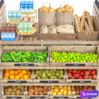 JC Grocery Store 5 3D Model Vray