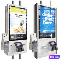 Pay display 3D Model Vray, Corona