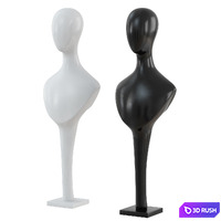 Abstract Female Mannequin AFELLOW H1055 3D Model Vray