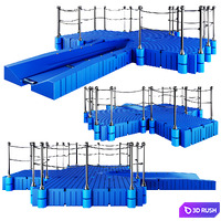 Jetty for jet ski 3D Model Corona