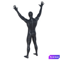 Male Abstract Mannequin 91 3D Model Vray