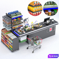 Jc checkout counter 2 3D Model Vray