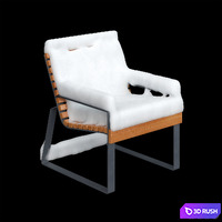 Bench "Gloria" Adanat under the snow 3D Model Corona