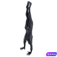Male mannequin standing on hands 122 3D Model Vray
