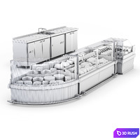 Refrigerated display cases ARONA 3D Model Vray