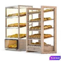 Bread racks with filling 3D Model Vray