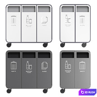 TreCe CLOUD | Litter bin 3D Model Corona