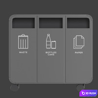 TreCe CLOUD | Litter bin 3D Model Corona
