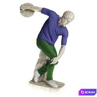 Leo Caillard Discobolus cloth 3D Model