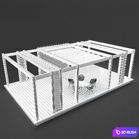 Pergola _ outdoor living space 01_corradi 3D Model Vray, Corona