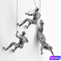 Human Diver Sculpture 3D Model Vray