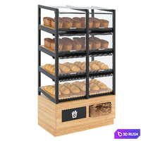 Shelving set for bread and cookies 3D Model Vray, Corona