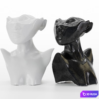 People Art Decor 3D Model Corona
