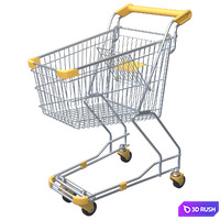 Cart for products 3D Model Vray