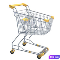 Cart for products 3D Model Vray
