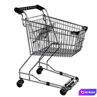 Cart for products 3D Model Vray