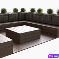 Terrace for outside 3D Model Corona