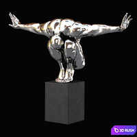 Decorative sculpture Athlete 3D Model Corona