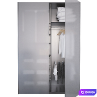 Cupboard with filling 3D Model Vray, Corona