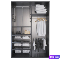 Cupboard with filling 3D Model Vray, Corona