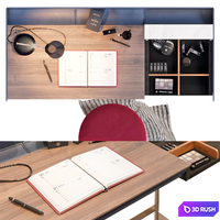 Bontempi Casa Secret Desk 3D Model Vray, Corona